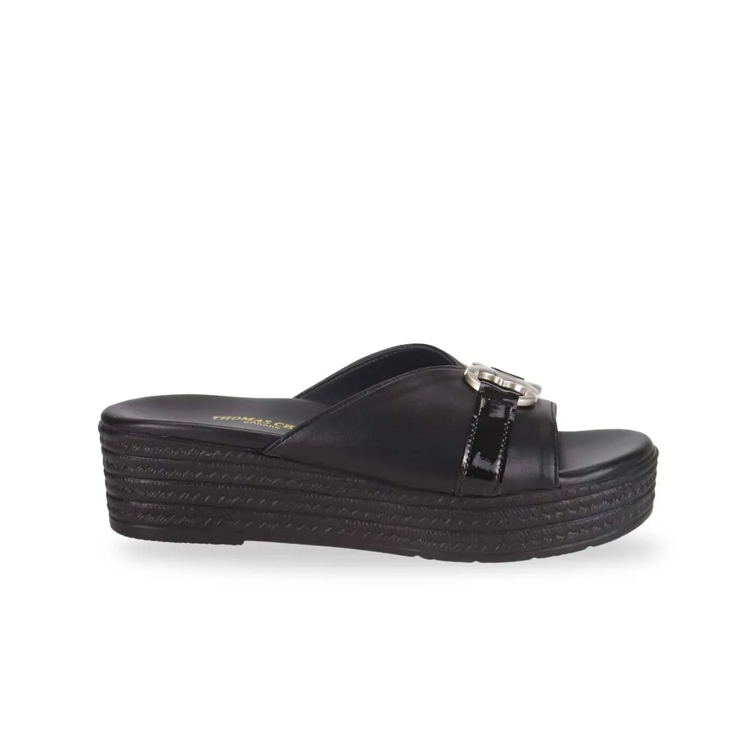 [Add to Cart RM129] Minimalist Buckle Flatform Sandals 2"inch [Cushioned Footbed Series]
