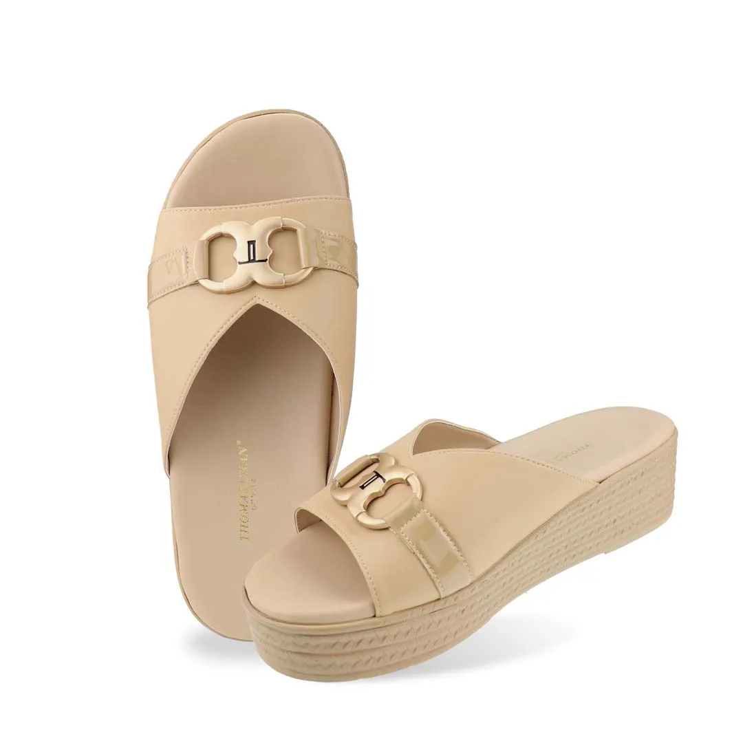 [Add to Cart RM129] Minimalist Buckle Flatform Sandals 2"inch [Cushioned Footbed Series]
