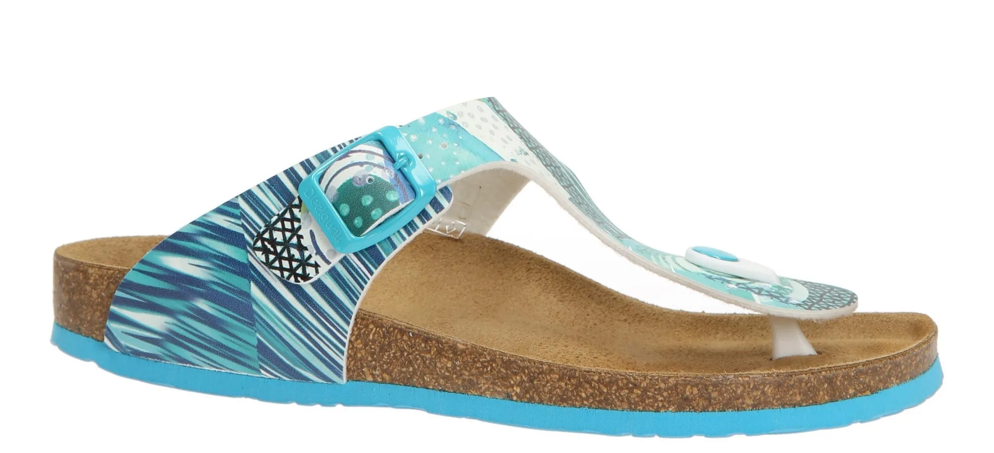 Bio 3 Toe Post Sandals Aqua by Desigual