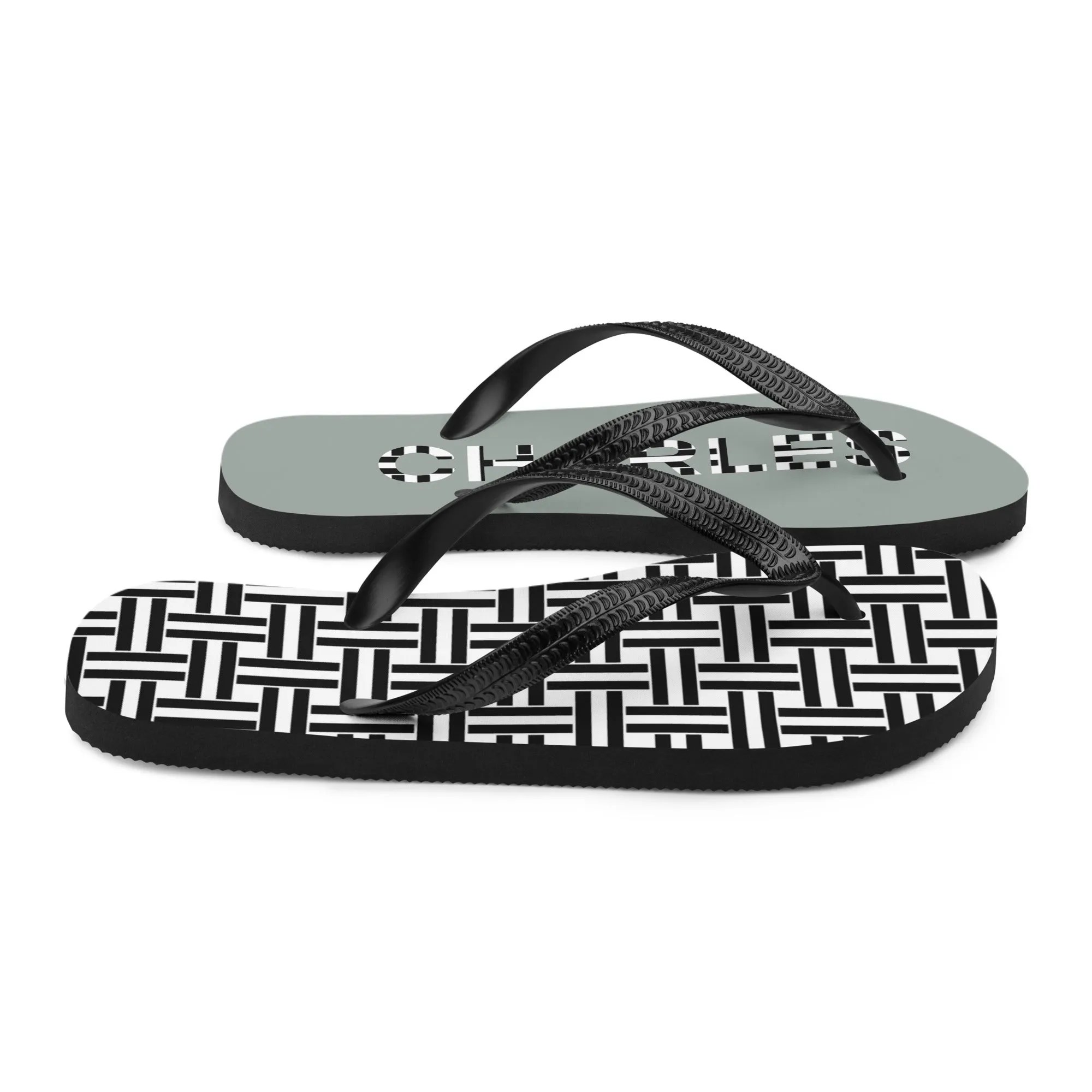Charles' flip-flops