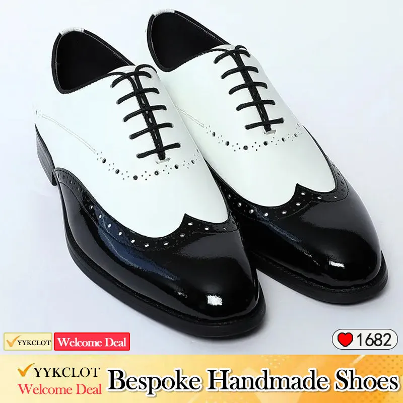 Color matching engraved Brock Oxford shoes men's versatile formal leather shoes