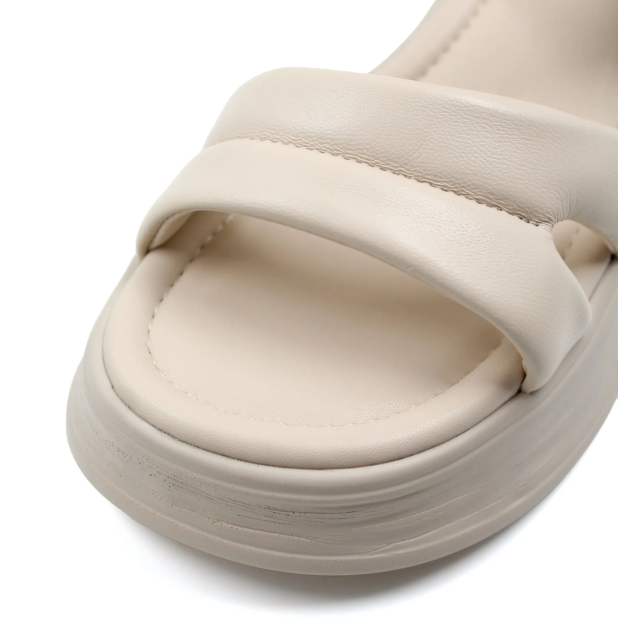 Dual Leather Strap Sandals