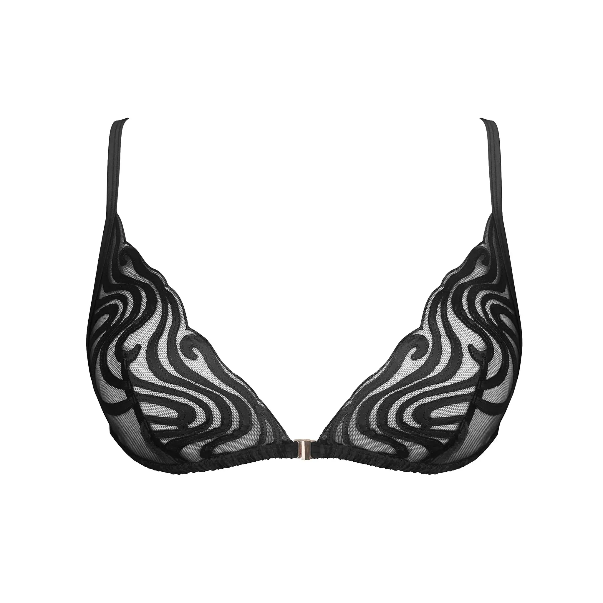 Echo Triangle Bralette Black