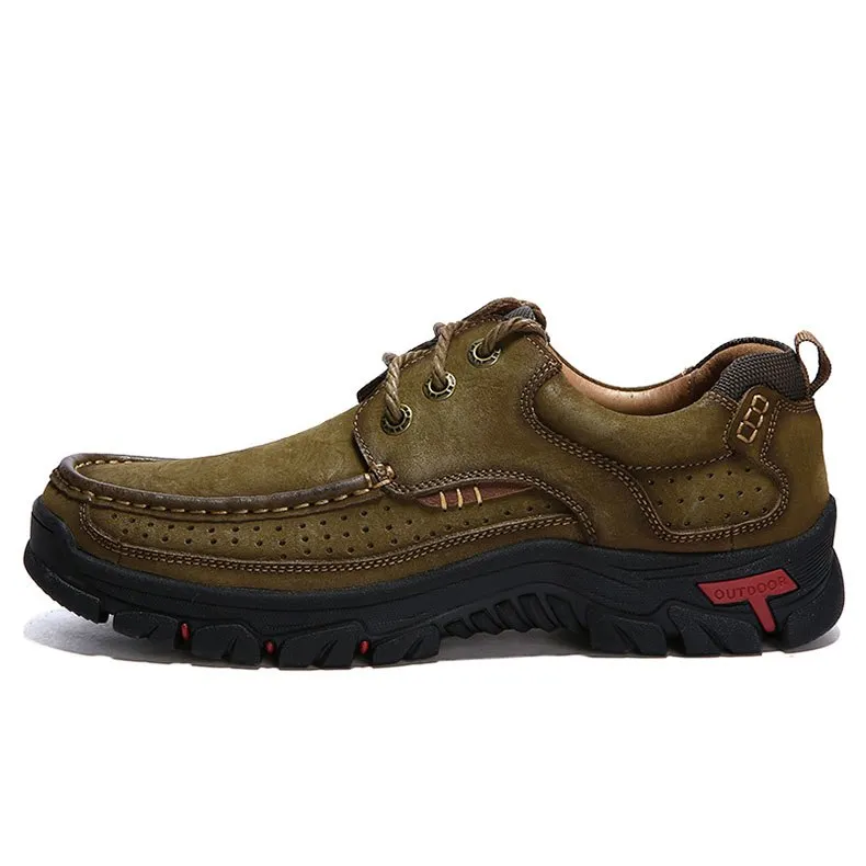 Genuine Leather Walking Casual Male Shoes For Men Sneakers