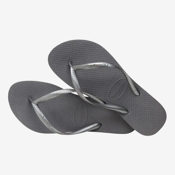 Havaianas Slim Strap Women's Flip Flops - Grey
