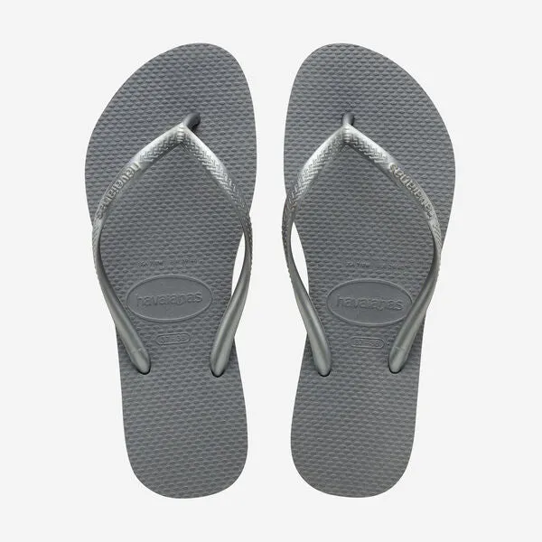 Havaianas Slim Strap Women's Flip Flops - Grey