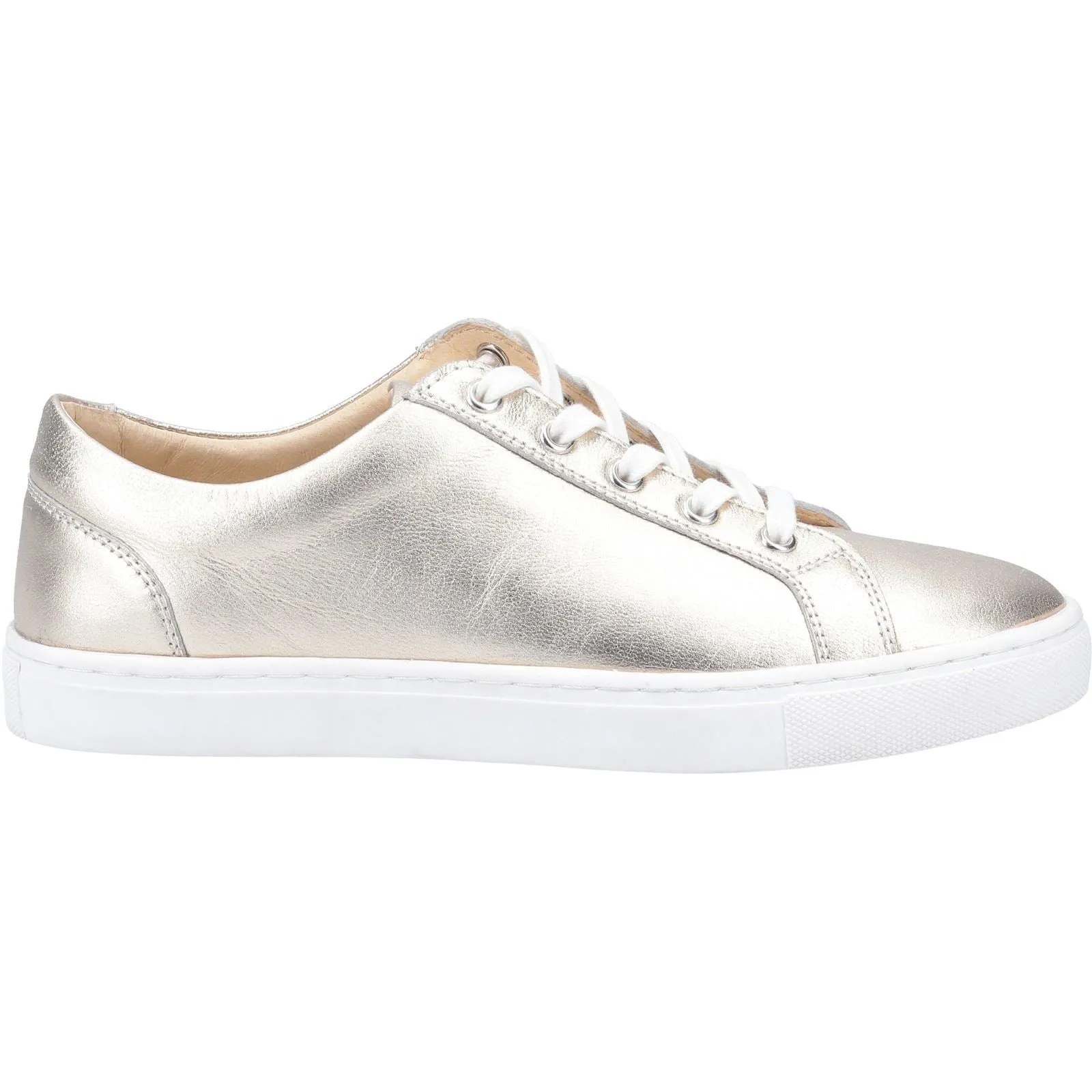 Hush Puppies Tessa Laces Ladies Shoes in Gold