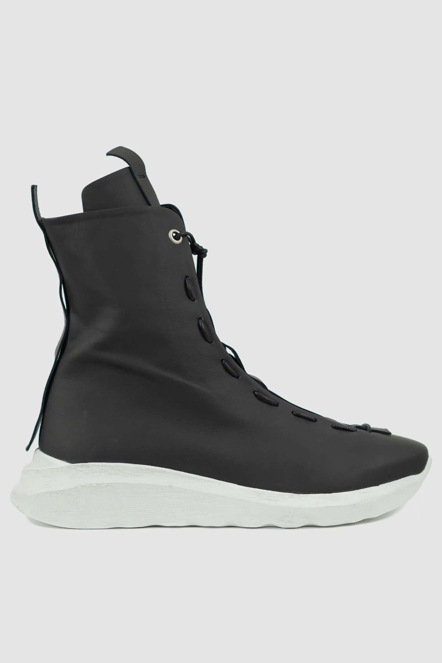 Matte Calf Leather Parachute Lacing Sneaker