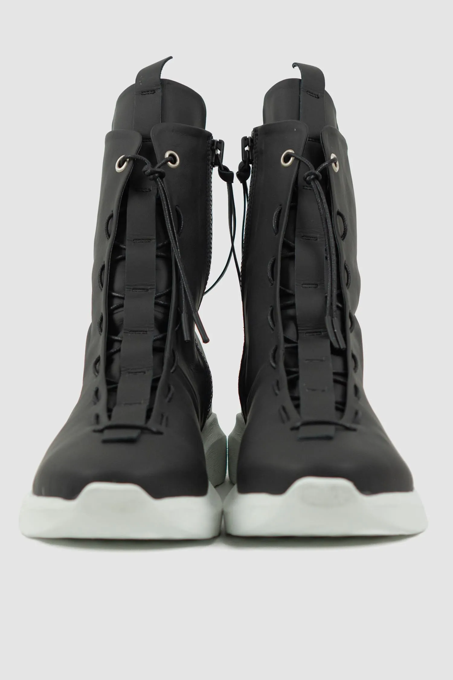Matte Calf Leather Parachute Lacing Sneaker