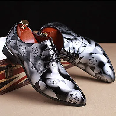 Men's Leather Spring Fall Comfort Oxfords shoe