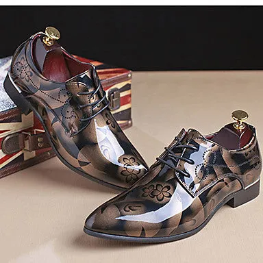 Men's Leather Spring Fall Comfort Oxfords shoe