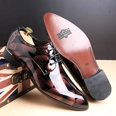 Men's Leather Spring Fall Comfort Oxfords shoe