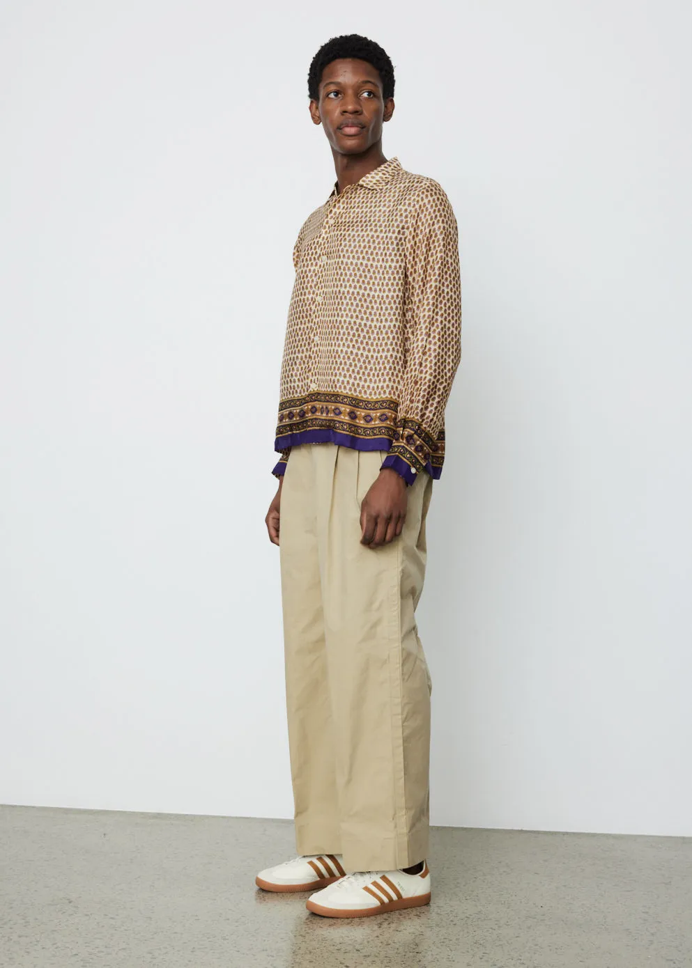 Micro Fleur Long Sleeve Shirt
