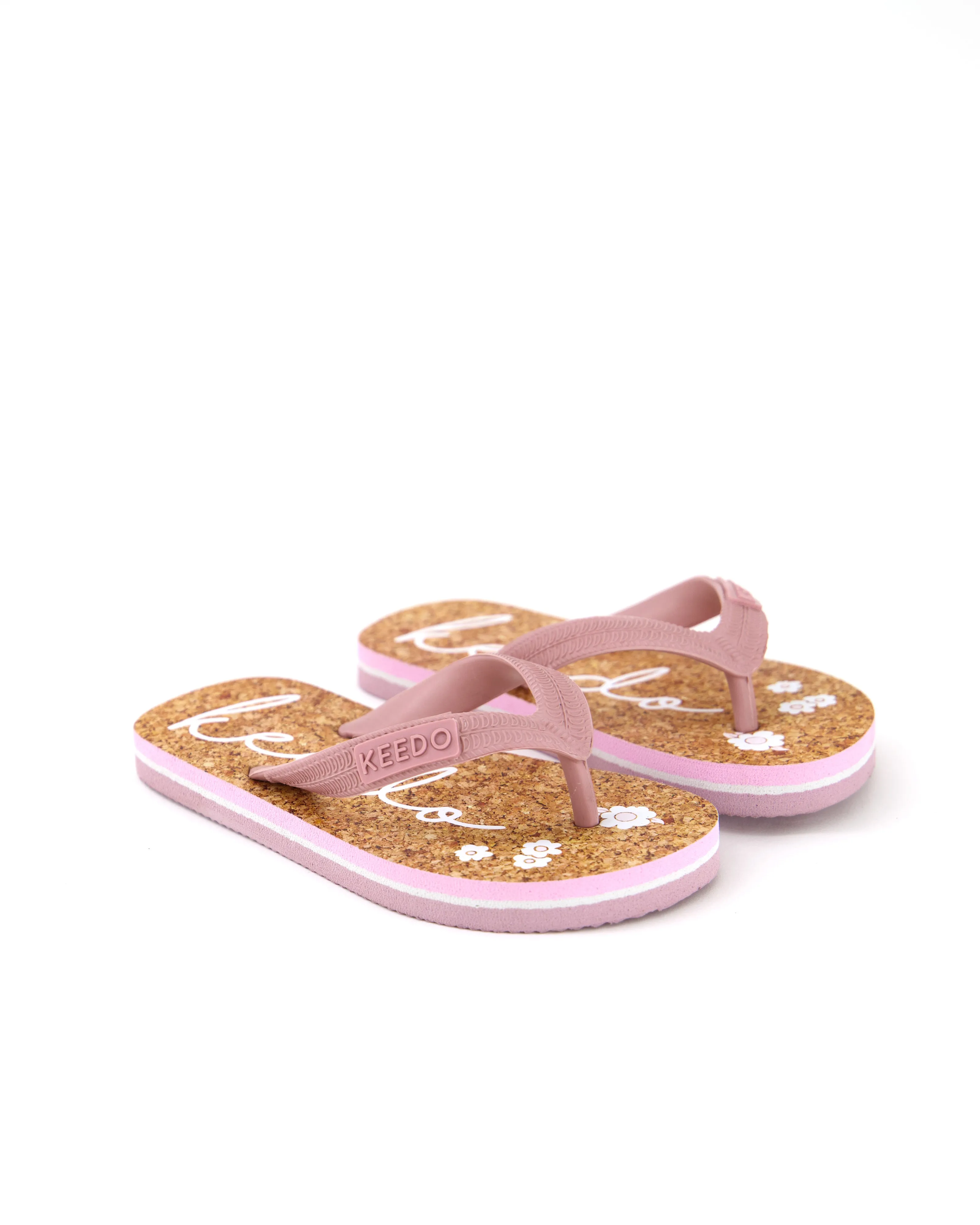 Pink Logo Flip Flops