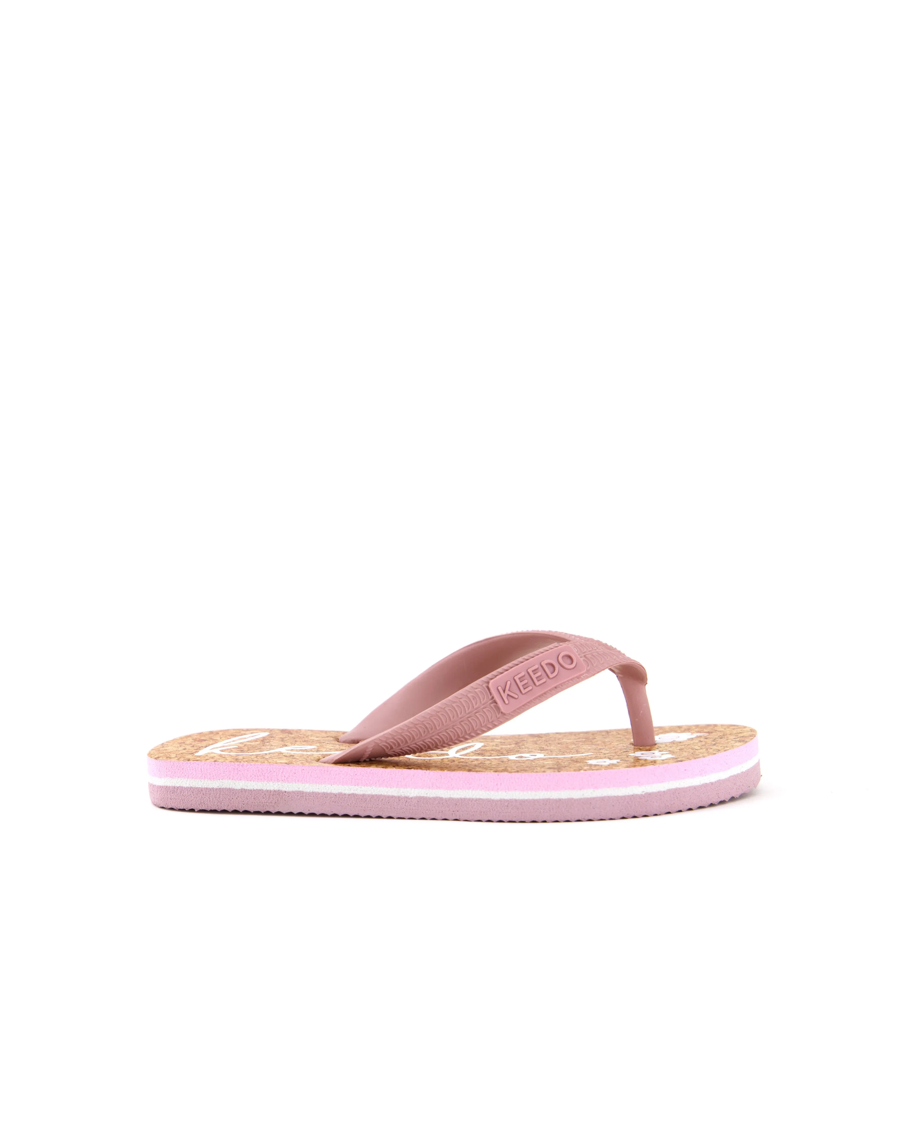 Pink Logo Flip Flops
