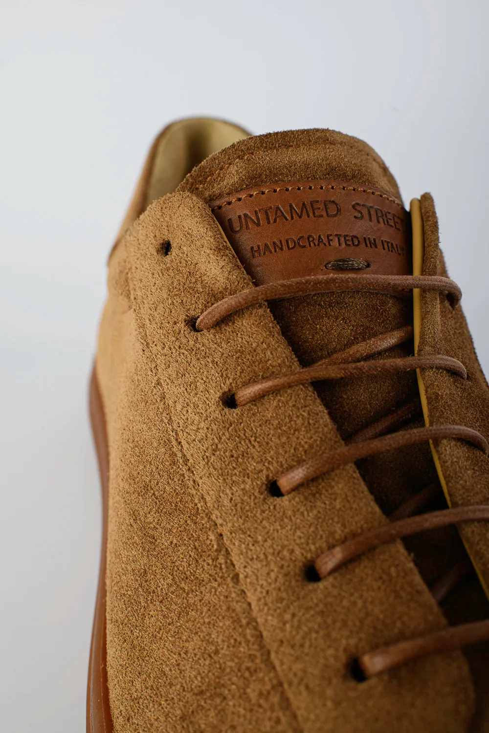 PUTNEY toasted-barley suede sneakers.