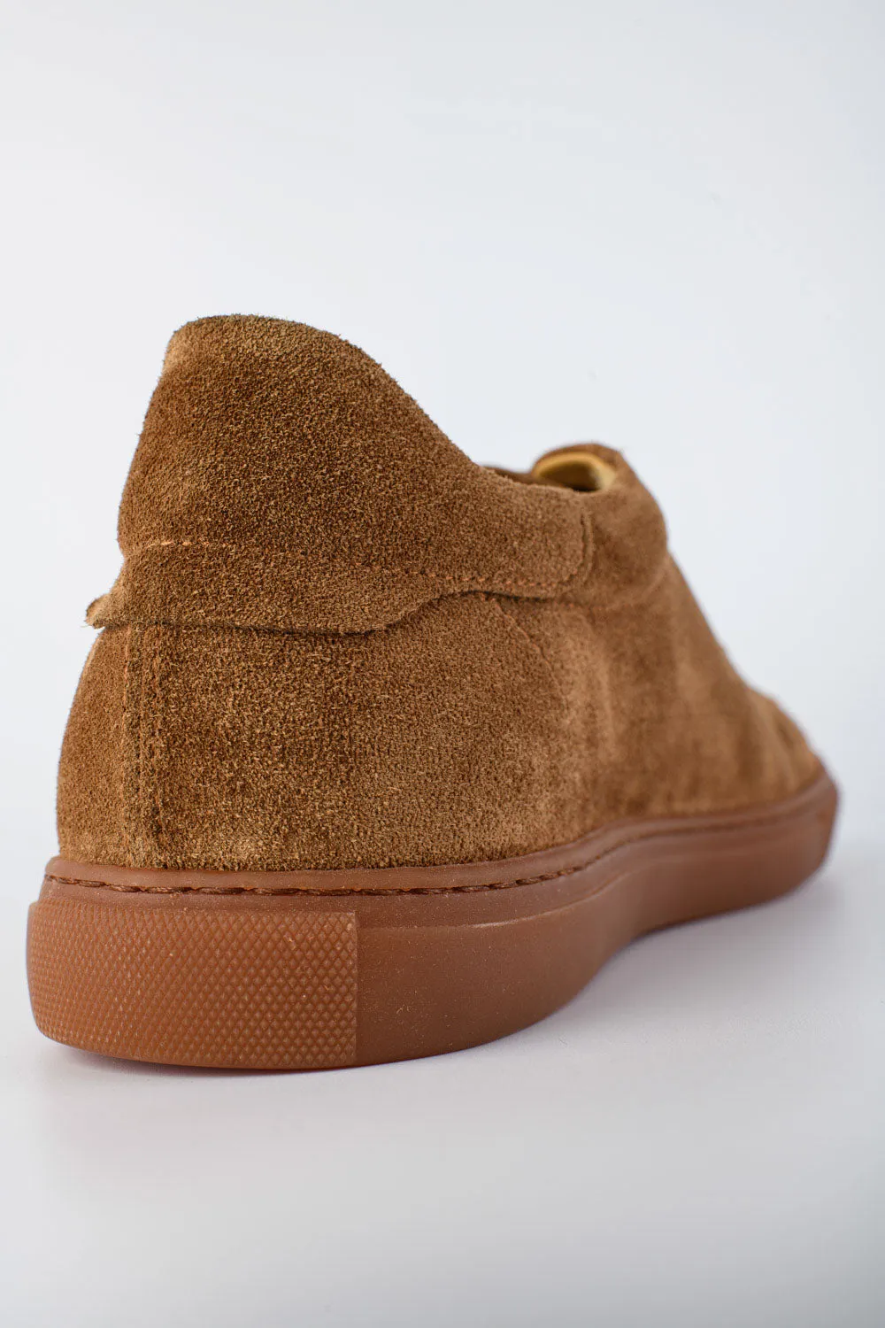 PUTNEY toasted-barley suede sneakers.