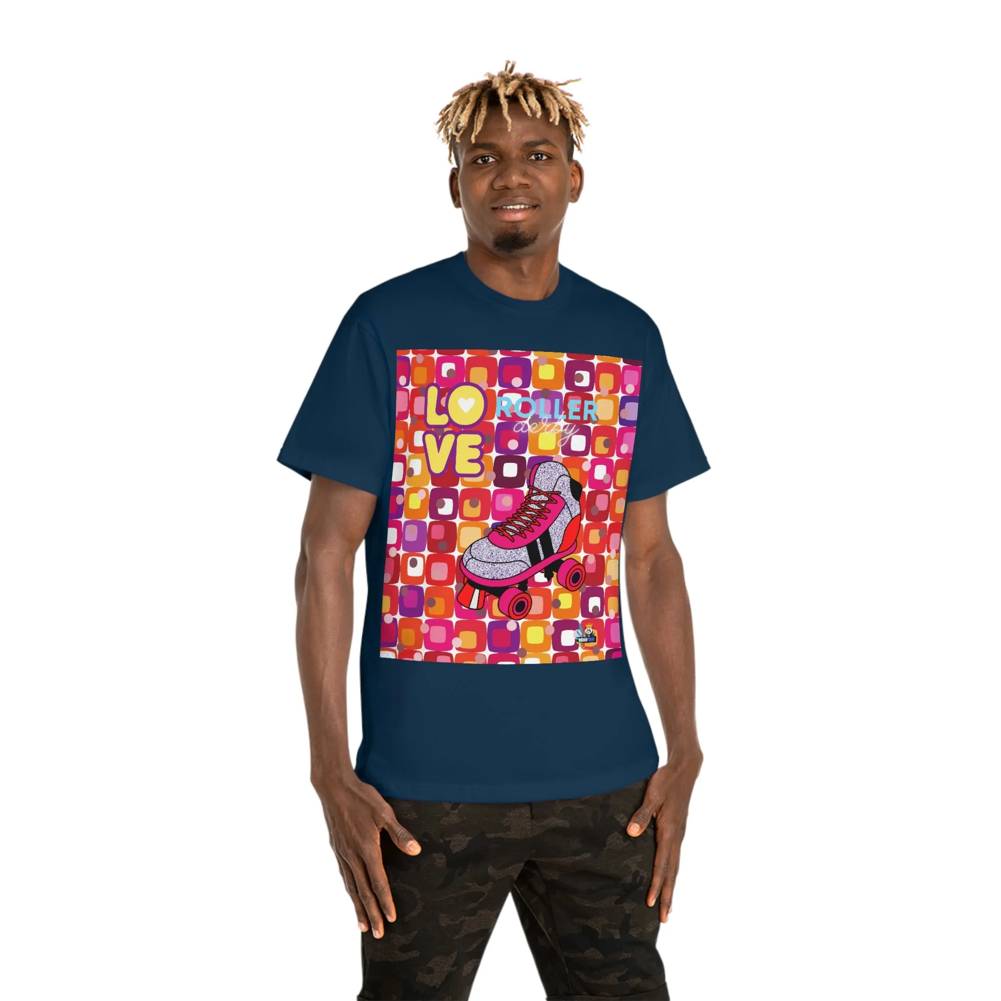 Roller Derby Girl Heavyweight Unisex T-shirt