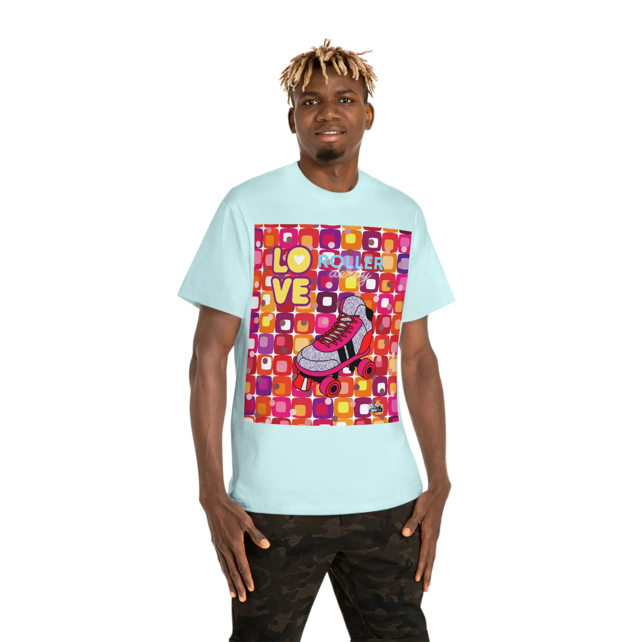 Roller Derby Girl Heavyweight Unisex T-shirt