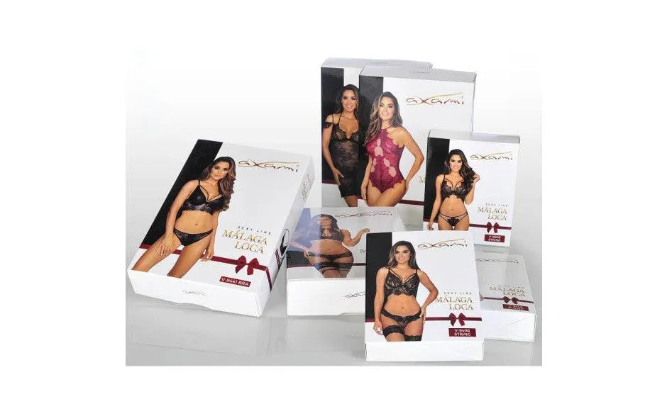 Wetlook Half Cup Zip Bra Black