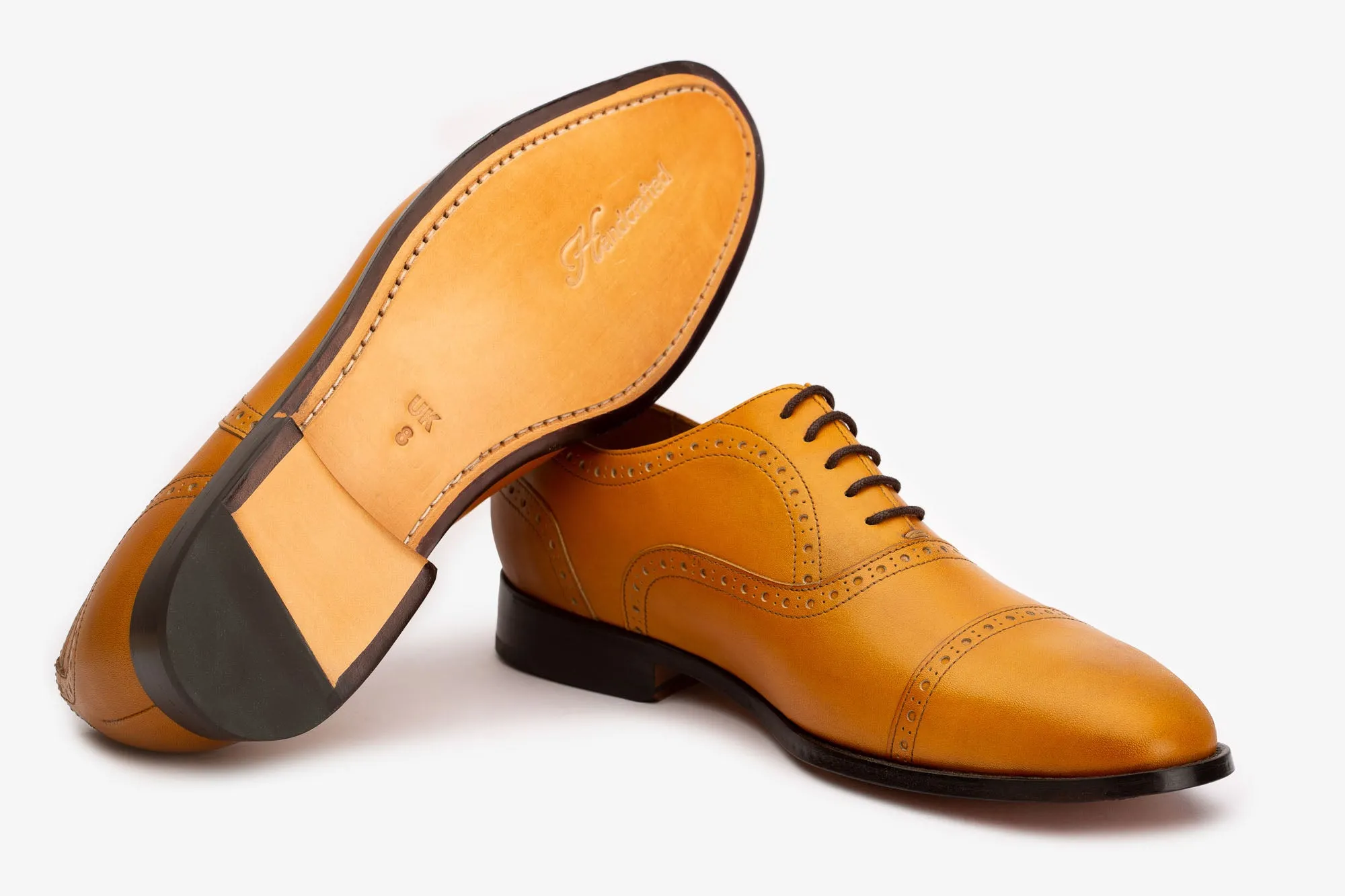 Yellow Captoe Oxfords